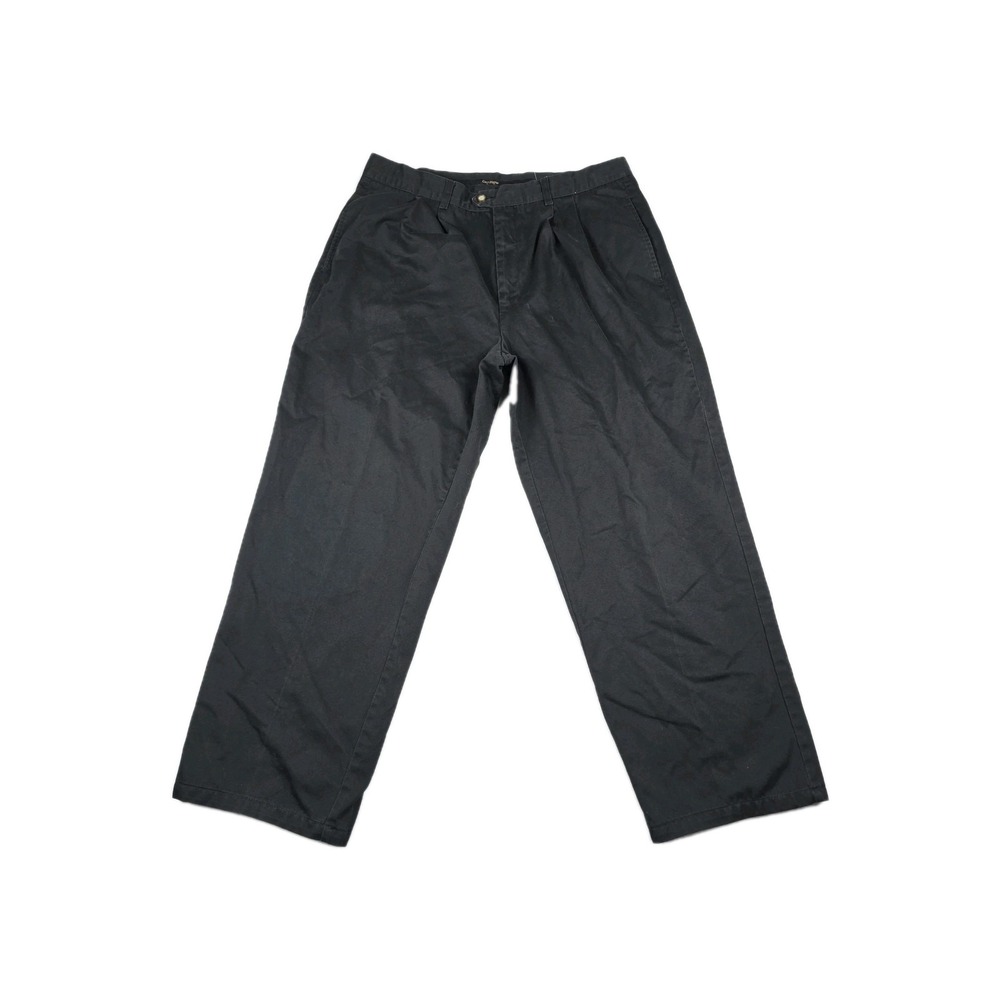 Gary Player Men's Size 36x30 Black‎ Pleated Cotton Dress Work Pants